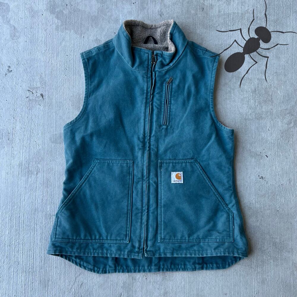 Carhartt Womens Wv001 Dtl Teal Work Wear Vest
